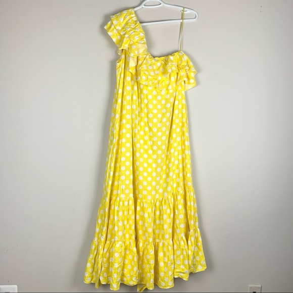 Lisa Marie Fernandez Polka Dot One Shoulder Dress - Picture 7 of 16
